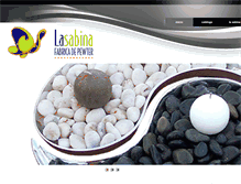 Tablet Screenshot of lasabinapewter.com